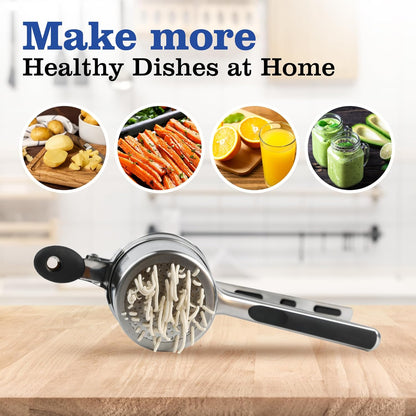 Mindful Design 15oz Potato Ricer - Heavy Duty Stainless Steel Masher for Perfect Mashed Potatoes