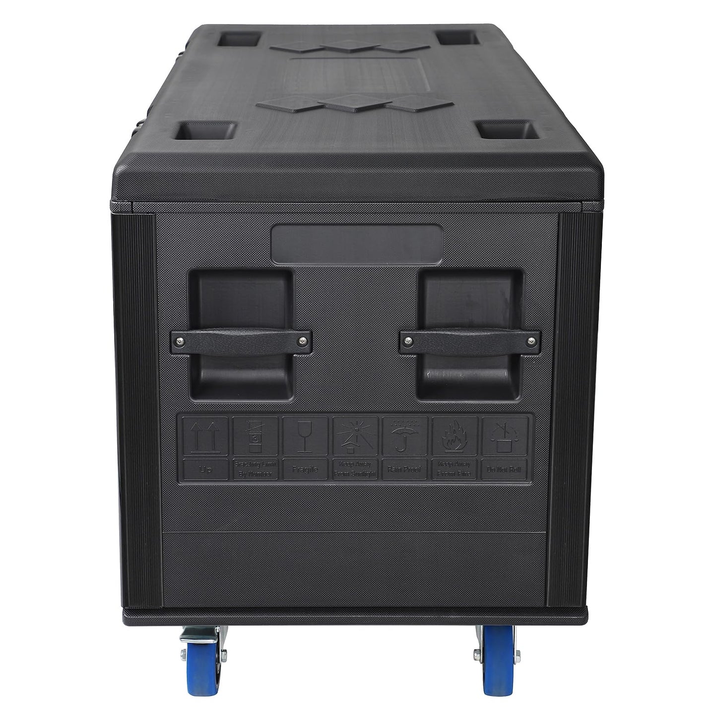 Diandian Utility Cable Trunk Road Case with Wheels, 35" x 22" x 24" Professional Stackable Heavy Duty ATA Rolling Road Case, for Pro Audio & DJ Equipment Storage, Transport for Touring with Casters