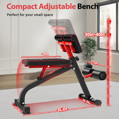 BODYWAKER Roman Chair Back Extension Bench for Glute, Hamstring and Lower Back, Hyperextension Bench, Adjustable & Foldable Weight Bench for Home Gym Strength Training (Black)