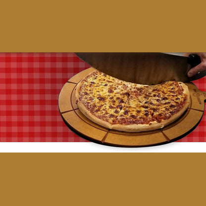 Portion PadL Single-Side Equal Slice Guide - 23” Diameter PadL for 20” Pizza, 6-Slice Portions - Pizza Cutting Board - 1/4” Thick NSF Composite - Ensures Accuracy, Consistency & Reduces Waste - USA