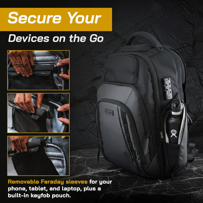 OFFGRID Made in USA EMP Proof Backpack PRO for Laptops & Devices, Military Grade Data Protection & Privacy Bag (US made)
