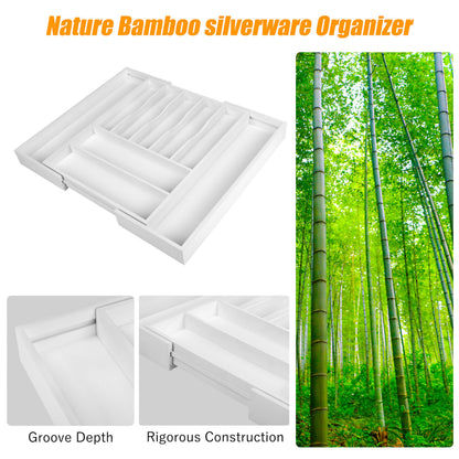Kitchen Silverware Drawer Organizer and Storage Cabinet Utensil Rack Bathroom Counter Vanity Extra Large Big Cooking Drawer Organizers Countertop Pantry Storage Cabinet Best Kitchen Must Haves 2025