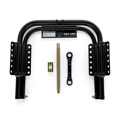 Camco Eaz-Lift Trailer Tire Leveler - for Light Single Axle Trailers & Load Rating of 2000lb - Features Heavy-Duty Powder-Coated Steel Design & Embossed Tire Pads for Added Traction (48845)
