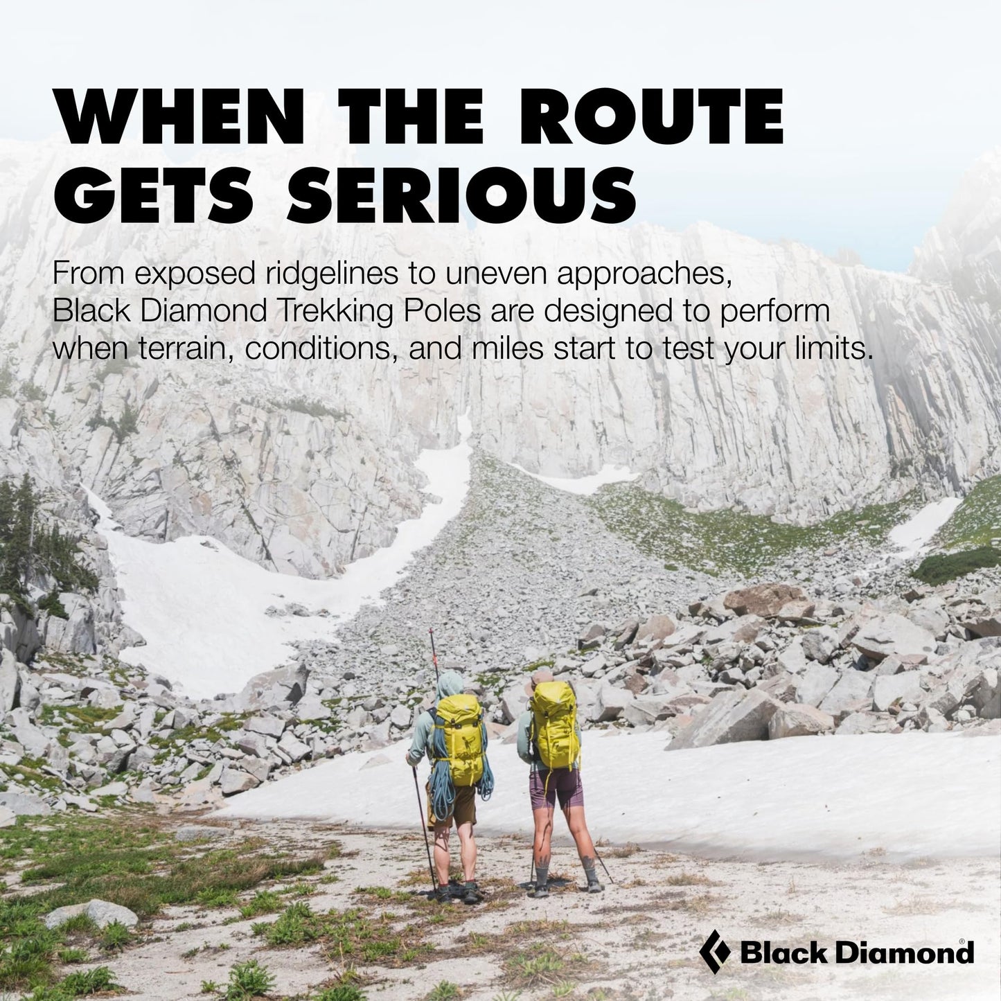BLACK DIAMOND Trail Trekking Poles (Pair) | Lightweight Aluminum Hiking Poles | FlickLock Adjustable Shafts | All-Season Stability & Comfort | Iron Red