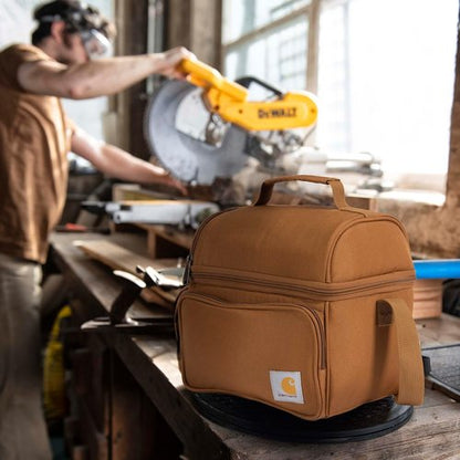 Carhartt Camping Cooler - Durable Soft Shell Lunch Bag for Work & Everyday Use | Brown
