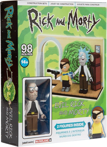 McFarlane Toys Rick &amp Morty Evil Rick &amp Morty Small Construction Interlocking Building Set