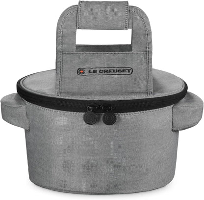 Le Creuset Round Dutch Oven Tote Bag - 15-Inch, Stylish Noir Design for Easy Transport