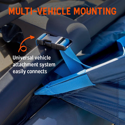 Kelty Sideroads Awning Shelter for Car Camping, Tailgating, and Summer Beach Trips, Protection from Elements and UV, Universal Mount, Sturdy Steel Frame, Easy Setup