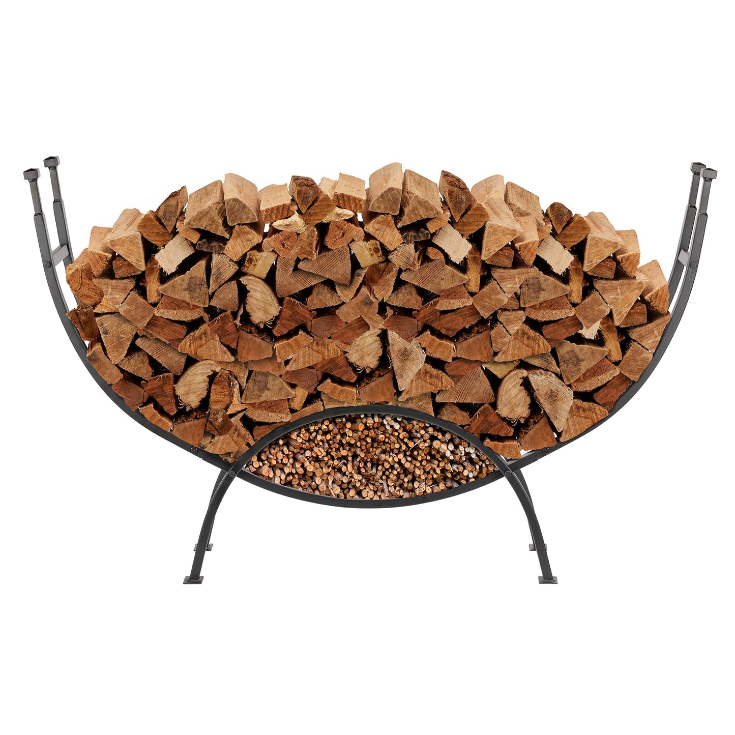 UniFlame, W-1859, Contemporary Black Firewood Log Rack