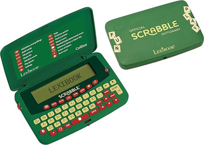 LEXiBOOK Scrabble Dictionary Build and Pattern Function 276 000 playable Words from Collins Dictionary Green/Red SCF-328AEN