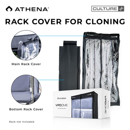 Athena Culture VPDome Indoor Greenhouse for Seed Starting, Plant Propagation & Cloning | Durable Fabric Humidity Dome for 48x72x18 Wire Rack (Rack Not Included)