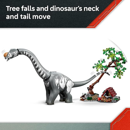 LEGO Jurassic World Raptor &amp Titanosaurus Tracking Mission Kids Toy - Building and Learning Toy for Pretend Play - Dinosaur Action Figures for Boys &amp Girls Ages 7+ - Gift Idea for Birthdays -
