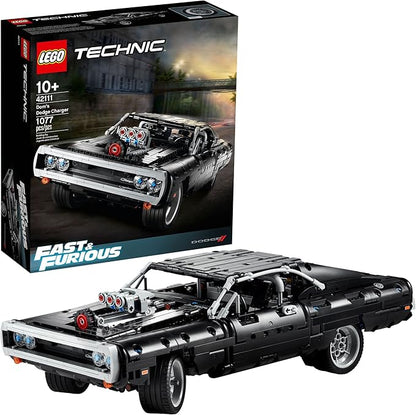 LEGO Technic Fast &amp Furious Dom's Dodge Charger 42111 Building Toy - Racing Car Model Building Kit Iconic Movie Inspired Collector's Set Gift Idea for Kids Teens and Adults Ages 10+