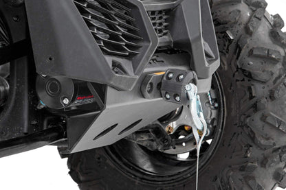 Rough Country 4,500 LB Winch Mount Kit for Can-Am Maverick X3 - Bolt-On Plate with RS4500S UTV Winch & Synthetic Rope