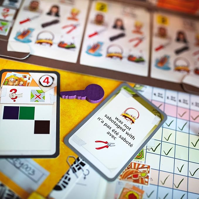 HABA The Key: Sabotage at Lucky Llama Land Simultaneous Deduction Game for Ages 8+
