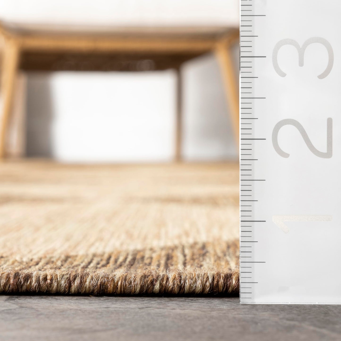 nuLOOM Outdoor Performance Collection Sabina Brown/Ivory, 9'6" x 12', Soft, High Traffic, Stain Resistant, Easy Clean, Durable Area Rug for Indoor/Outdoor Patio, Deck, Porch, Garden, Courtyard