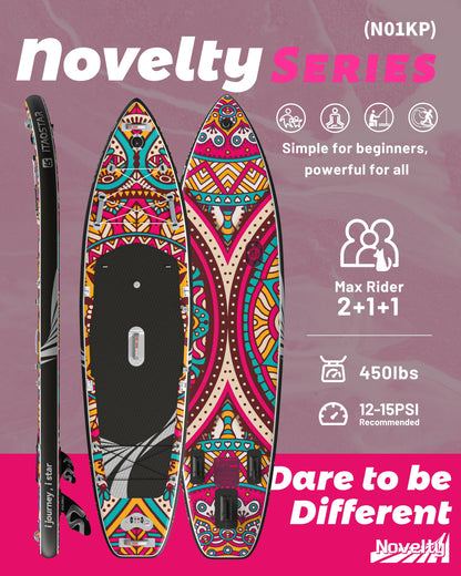 iTAOSTAR Novelty N01KP 11'6" x 35" Inflatable Stand Up Paddle Board with Seat- Stable SUP Board for Adults - Portable Paddleboard for Yoga, Surfing, Fishing - Includes Full Accessories Kit