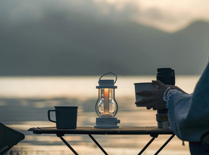 BALMUDA The Lantern | Rechargeable LED Lantern | 3 Light Modes: Candle, Amber, & Warm White | Battery Operated | Lightweight | Water-Resistant | US Version | White