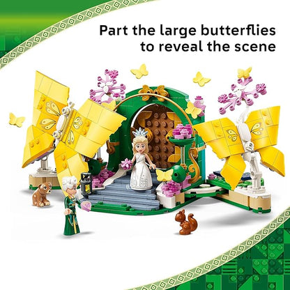 LEGO Wicked Glinda's Wedding Day Building Toy - Pretend Playset with 2 Minidolls 2 Animal Toy Figures &amp 2 Poseable Butterflies - Building Blocks for Kids Ages 8+ - Gift for Girls &amp Boys - 7