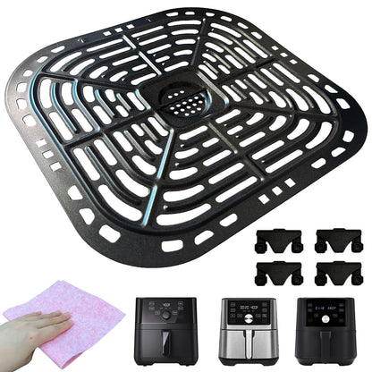 HEISENLIN Air Fryer Grill Pan for Instants Pot Vortex Plus 6 in 1 6 QT XL Air Fryers, Upgraded Nonstick Air Fryer Grill Crisper Plate Tray Grid Grate Rack Shelf for Instants 6QT 5.7QT, Dishwasher Safe