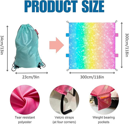 Magic Fort Building Kit for Kids - Large Lightweight Blanket Fort Making Kit Clips with CPC Certification - Portable Playhouse Play Tent Fort - Indoor/Outdoor Girls/Boys Toys Ages 4-5 6 7 8-12
