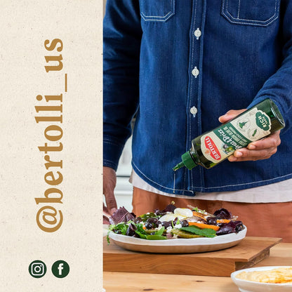 Bertolli Extra Virgin Olive Oil - Rich Taste with Polyphenols | 15.5 fl oz Squeeze Bottle