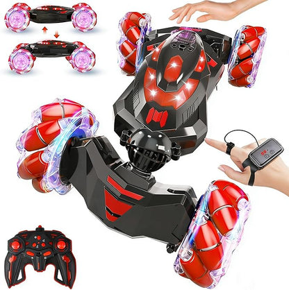 Gesture Sensing RC Stunt CarRemote Control Car Toys for Ages 8-12Drift Cars with Lights Music4WD 360° Spins All Terrains Kids Toys RC Cars 4-7 Best Birthday Gift for Kids