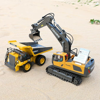 Dwi Dowellin Remote Control Excavator Toys for BoysConstruction Rc Excavators for Kids Age 4-7 8 9 10 Year OldIdeal ToysBatteries Included