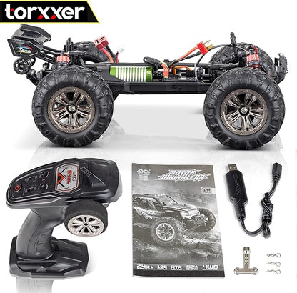 1:16 Scale Brushless RC Truck - High Speed Hobby Grade RC Car Hits 33 Miles Per Hour - Off Road 4WD for Grip on Any Terrain Ready to Run Waterproof Trophy Truck