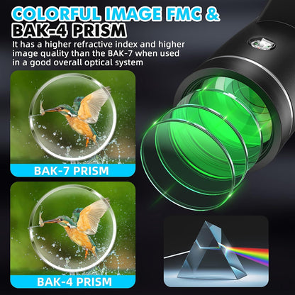 40x60 Monocular Telescope for Adults, Compact HD Monocular for Sports Events, Soccer Games, Concerts, Birdwatching, Hiking, Camping and Travel