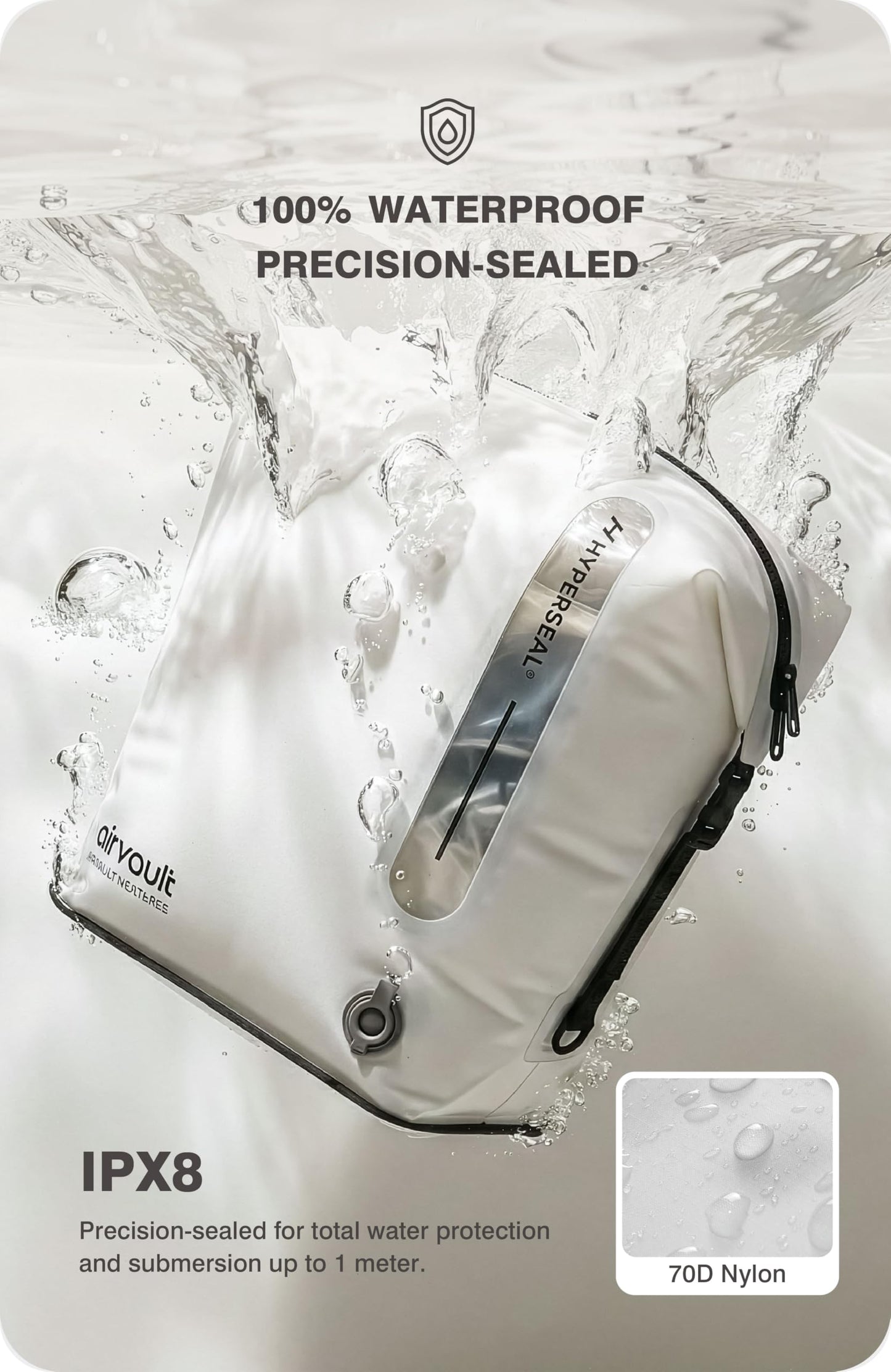 AirVault Premium Reusable Vacuum Seal Storage Bag for Carry On Suitcases & Backpack, Space Saver Airline Travel Vacpack, Pump Included (120L Tapered Duffle, 3-Pack)