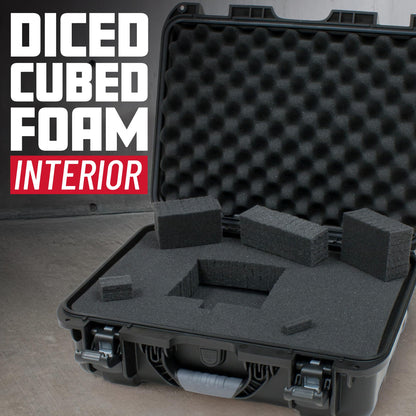 Gator Cases Titan Series Waterproof Utility/Equipment Case with Diced Foam Insert, 13.8" x 9.3" x 6.2" (GU-1309-06-WPDF)