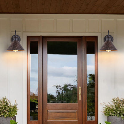 Tarentlight Gooseneck Wall Light Fixtures, 2-Pack, Oil-Rubbed Bronze, Aluminum, Model W2412, Outdoor Sconce for Porch and Garage