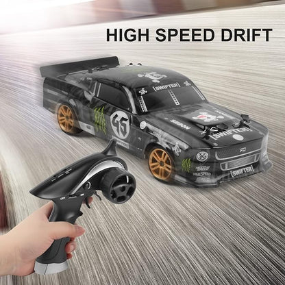 GoolRC RC Drift Car 1:18 Scale Remote Control Car?2.4GHz 4WD 30KM/H High Speed Racing Cars with LED Light Strip and 1 Battery for Adults