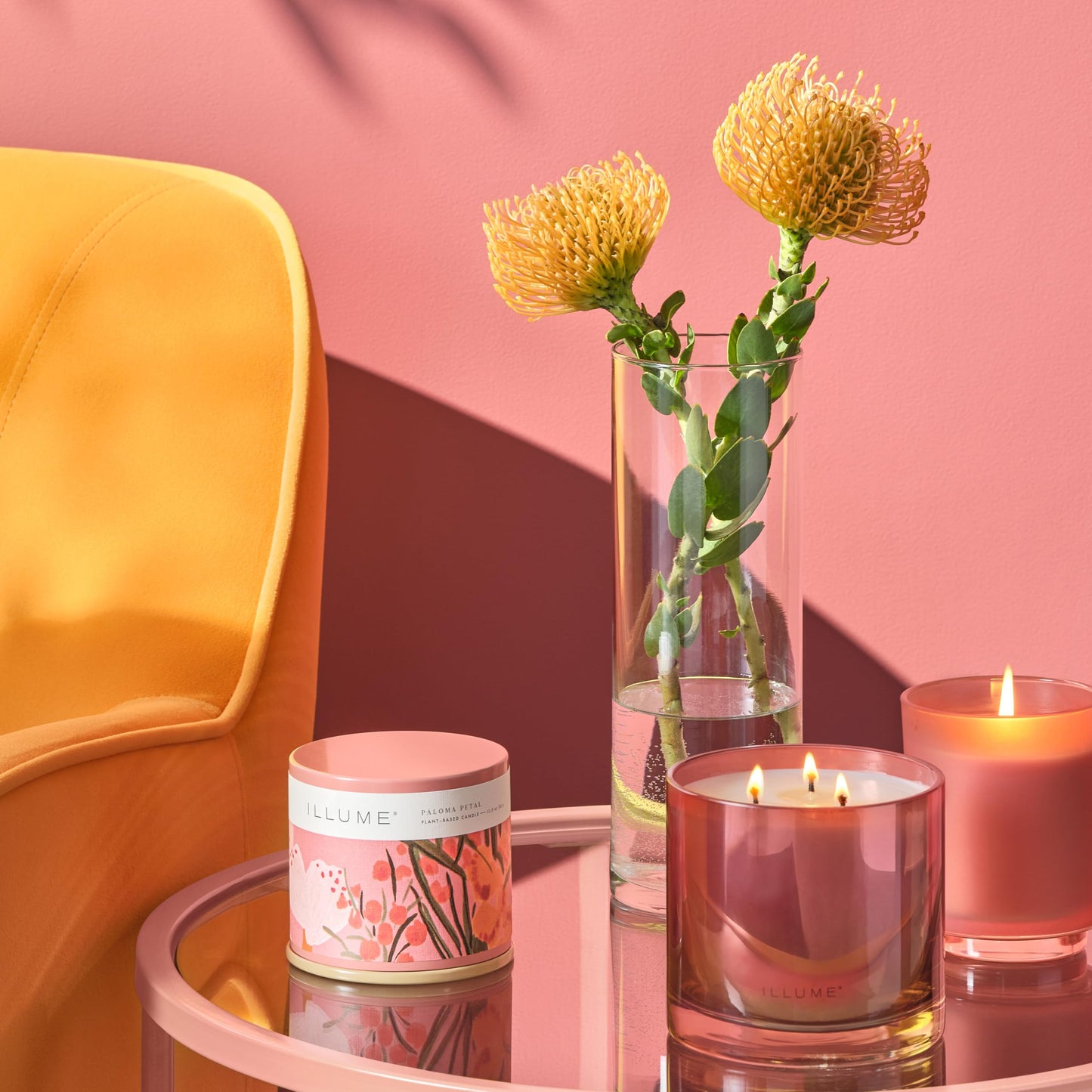 Illume Beautifully Done Essentials Paloma Petal Boxed Glass Scented Soy Candle