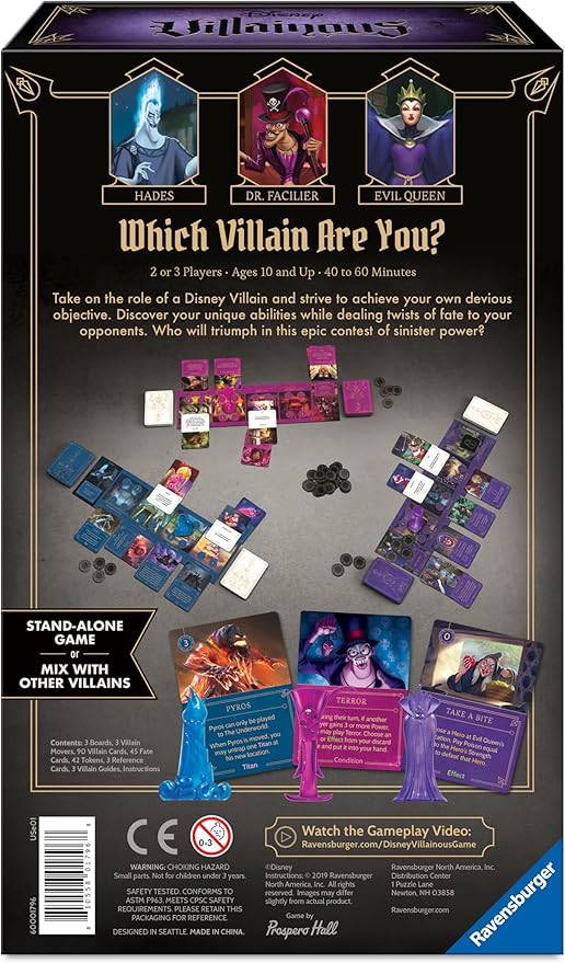 Ravensburger Disney Villainous: Wicked to The Core Strategy Board Game | for Ages 10 &amp Up | Stand-Alone &amp Expandable | 2019 Toy of The Year Award Winner