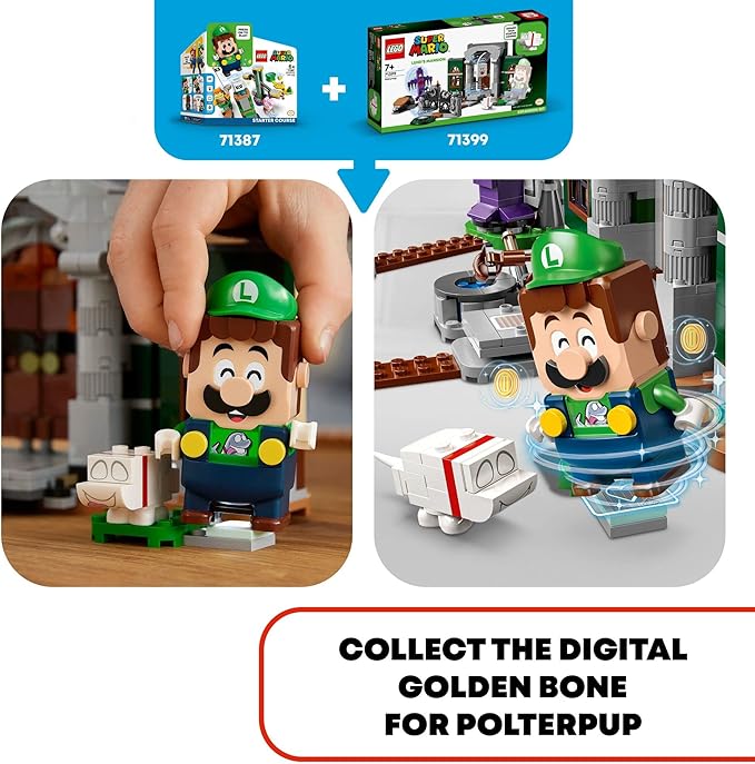 LEGO Super Mario Luigi’s Mansion Entryway Expansion Set 71399 Building Kit Collectible Toy for Kids Aged 7 and up (504 Pieces)
