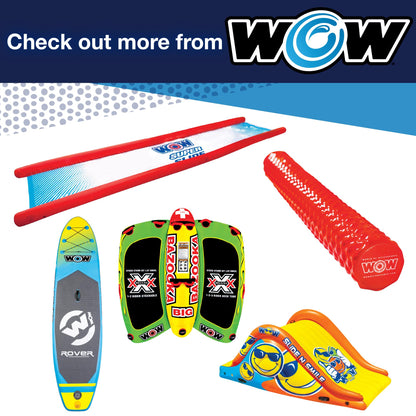 Wow Sports Inflatable Water Walkway Mat - Palm Leaf - 10 x 6 ft - Connects to Boats & Other Mats - for Kids & Adults
