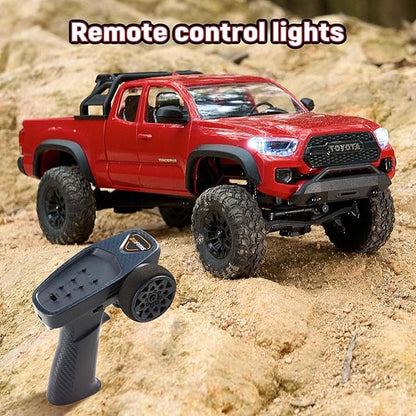 BEEZRC FMS 1/24 RC Crawler FCX24M Tacoma Toyota Official Licensed ABS Hard Body 4WD Off-Road RC Rock Truck2-Speed Transmission Hobby Grade Remote Control Car for Adults RTR Blue