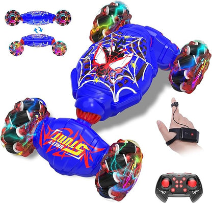 Remote Control Car Gesture Sensing RC Stunt Car 4WD Transform Off-Road Vehicle for 360° Rotation &amp Drift 2.4GHz Hand Controlled Twister Cars RC Cars Toys for Kids Boys Girls Birthday Gift Age