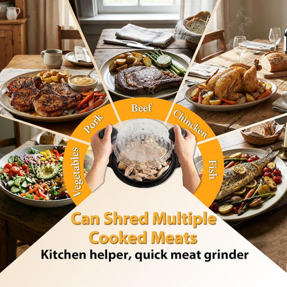 Skiennix Chicken Shredder Tool - Ergonomic Large Meat Grinder with Anti-Slip Handle | BPA-Free Design