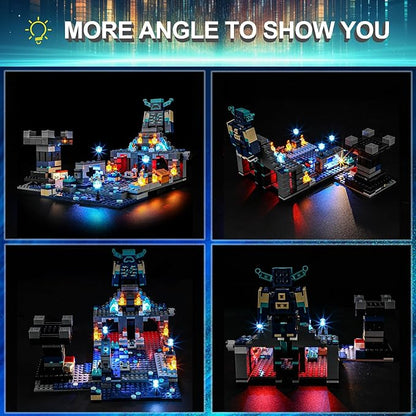 LED Light Kit for Lego 21246 Minecraft The Deep Dark Battle Compatible with Lego 21246 Building Blocks Model(Not Include Blocks Set)