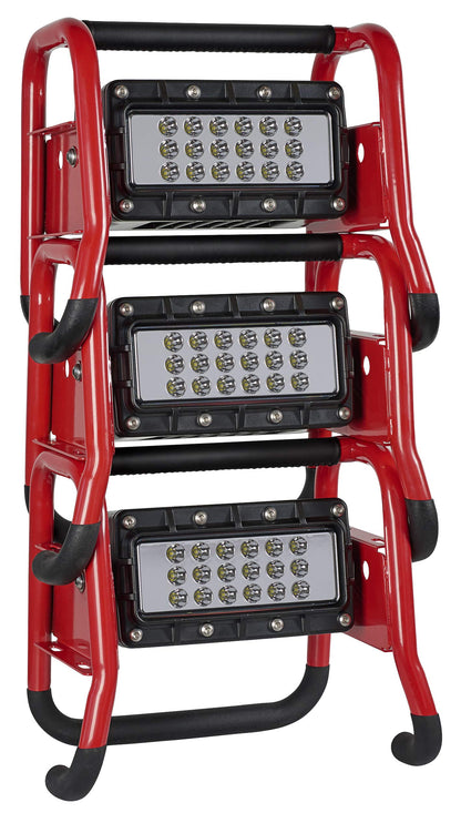 Streamlight 46000 High-Lumen Rechargeable Portable Scene Light II with 120V AC/12V DC Power, Red