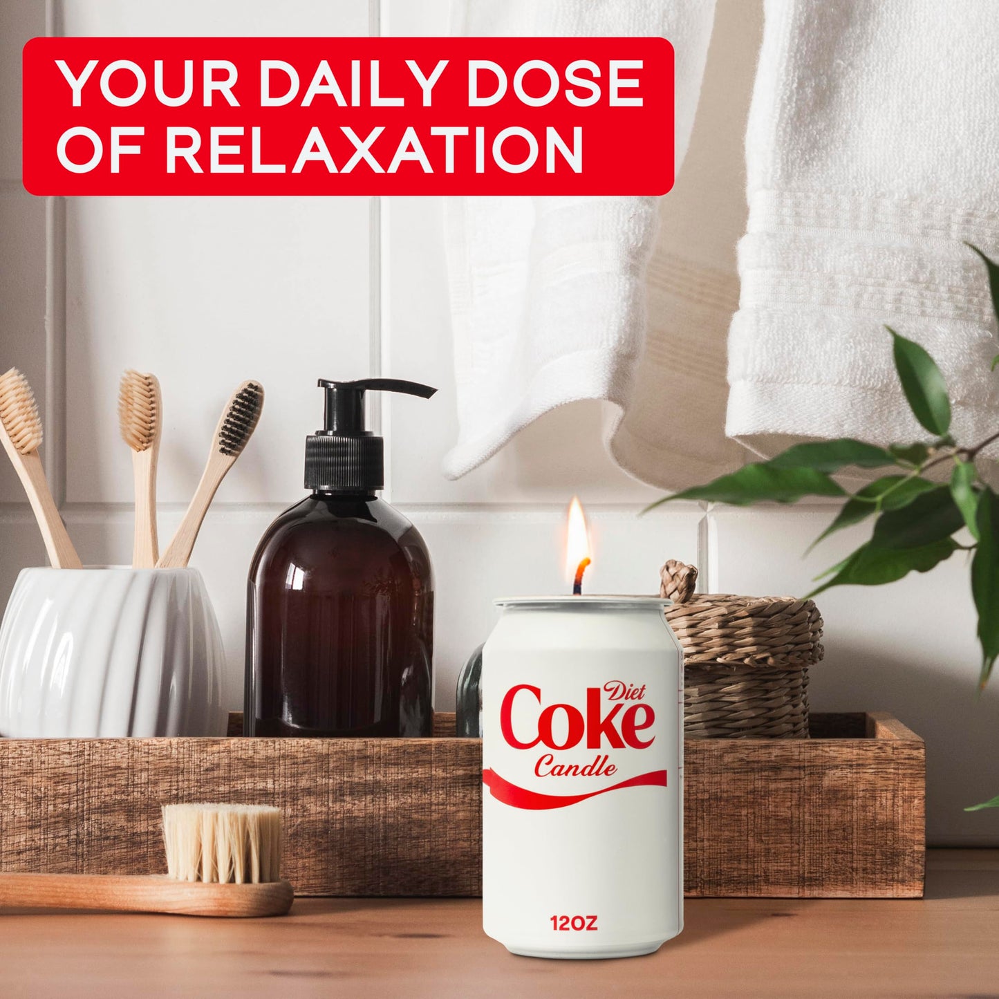 Diet Candle - Smells Like The Real Soda - Cute Candles for Cool Gifts - Funny Candles for Any Occasion - Cute Things for Aesthetic Room Decor - Cool Candle for Cool Things - Christmas Candles