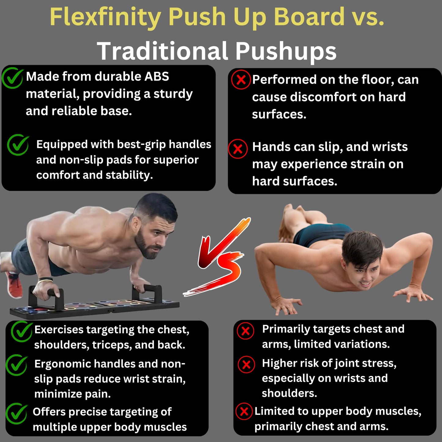 Push Up Board, Portable 25-In-1 Push up Board for Men, | Pilates Bar & Fitness Accessories with Resistance Bands & Ab Roller Wheel, Professional Strength Training Equipment For Man and Women
