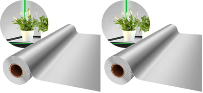 VIVOSUN 6 Mil Mylar Film Roll, 4 ft. x 50 ft. Diamond Film Foil Roll, Heavy-Duty Reflective Film for Grow Tent, Warm House, and Grow Room (50 ft.) (Pack of 2)