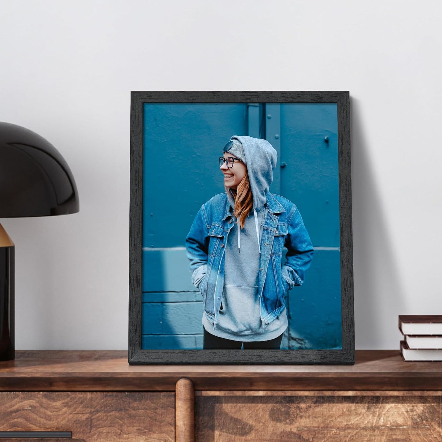 Upsimples 11x14 Picture Frame - Stylish Black Wall Gallery Frame Made of Engineered Wood | 1 Pack