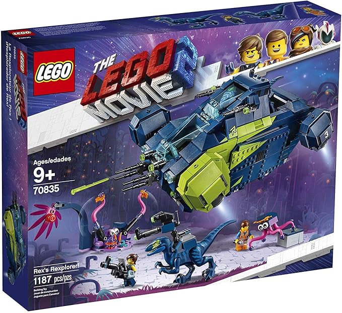 LEGO THE LEGO MOVIE 2 Rex’s Rexplorer! 70835 Building Kit Spaceship Toy with Dinosaur Figures 2019 (1172 Pieces)