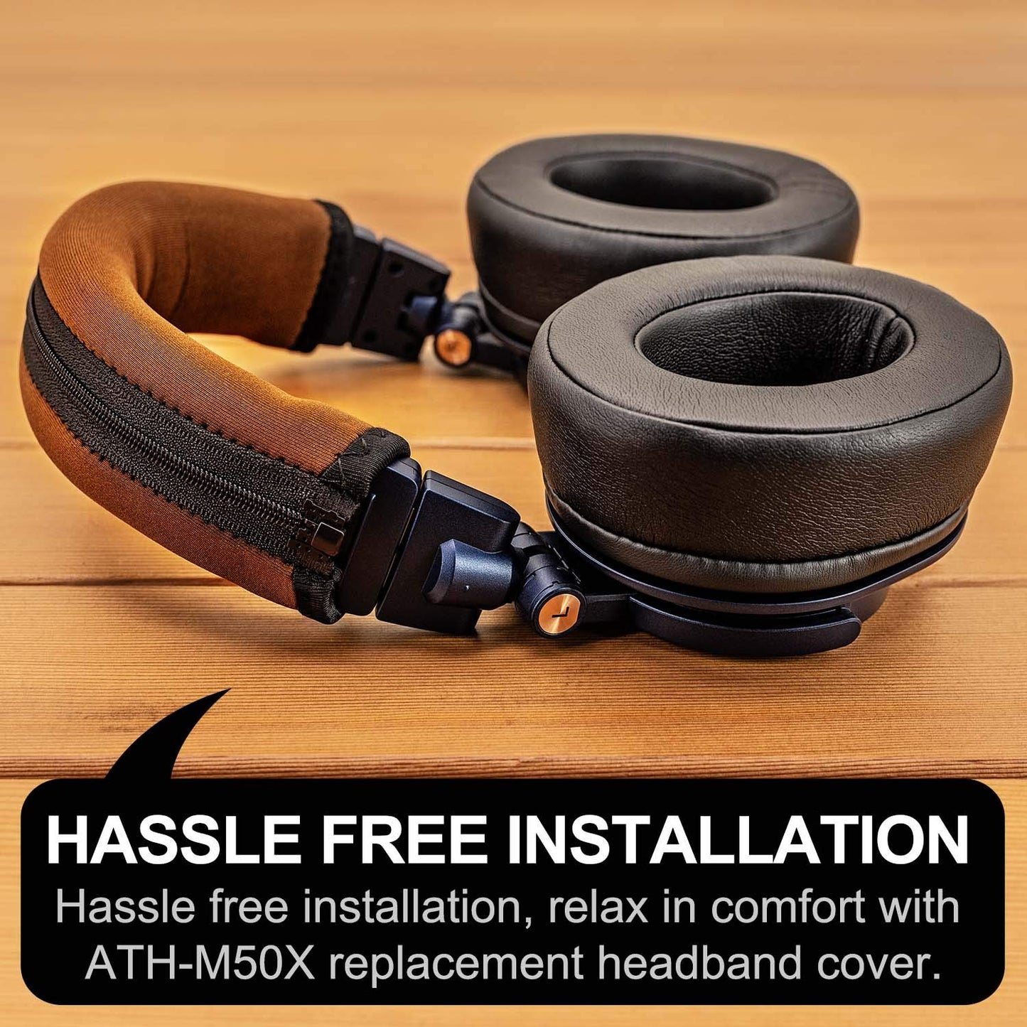 LTYIVABHTTW Replacement Headband Cover Compatible ATH M50X M50 M40X M40 M30X M20X Headphones (Brown)