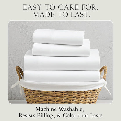 KARISSA MAE King Size Cooling Bamboo Viscose Sheet Set - 100% FSC Certified, Hypoallergenic, Sea Glass